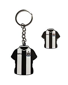 Newcastle United FC Home Shirt Keyring & Badge Set Maznun Football