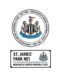 Newcastle United FC A4 Car Decal Maznun Football