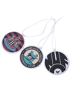 Newcastle United FC 3pk Retro Air Freshener Maznun Football
