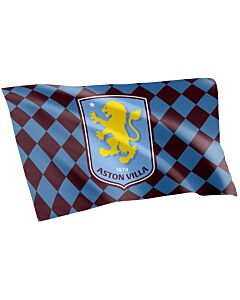 Aston Villa FC Checked Flag Maznun Football