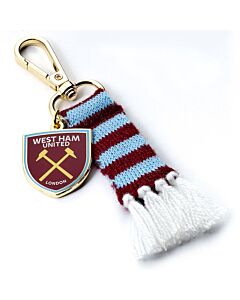 West Ham United FC Bar Scarf Bag Charm Maznun Football