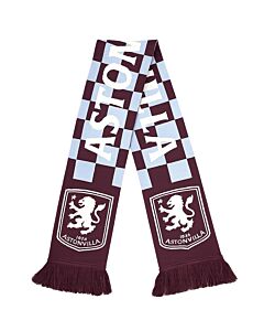 Aston Villa FC Checked Scarf Maznun Football