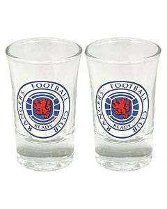 Rangers FC 2pk Shot Glass Set Maznun Football