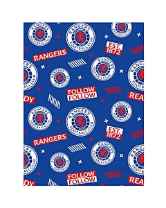 Rangers FC Text Gift Wrap Maznun Football