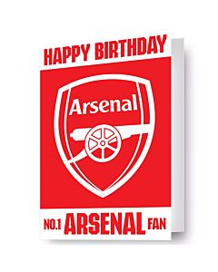 Arsenal FC 3D Lenticular Birthday Card Maznun Football