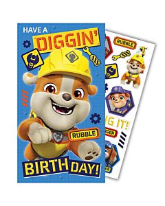 Paw Patrol Birthday Card With Stickers Maznun Football