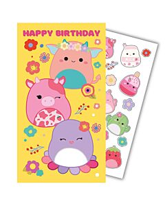 Squishmallows Birthday Card With Stickers Maznun Football