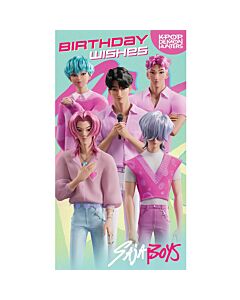 K-Pop Demon Hunters Saja Boys Birthday Card Maznun Football