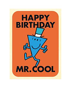 Mr. Men And Little Miss Mr Cool Birthday Card Maznun Football