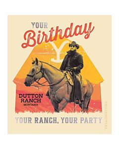 Yellowstone Birthday Card Maznun Football