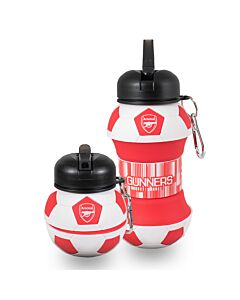 Arsenal FC Collapsible Football Drinks Bottle Maznun Football