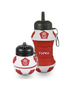 Liverpool FC Collapsible Football Drinks Bottle Maznun Football