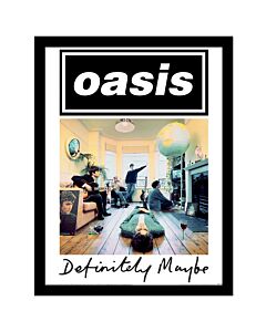 Oasis Definitely Maybe Framed Picture 16 x 12 Maznun Football
