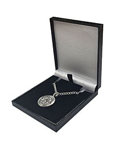 Leicester City FC Silver Plated Boxed Pendant Maznun Football