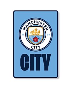 Manchester City FC Portrait LED Crest Sign Maznun Football
