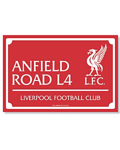 Liverpool FC Landscape LED Street Sign Maznun Football