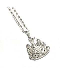 Newcastle United FC Silver Plated Pendant & Chain XL Maznun Football