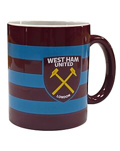 West Ham United FC Bar Stripe Mug Maznun Football